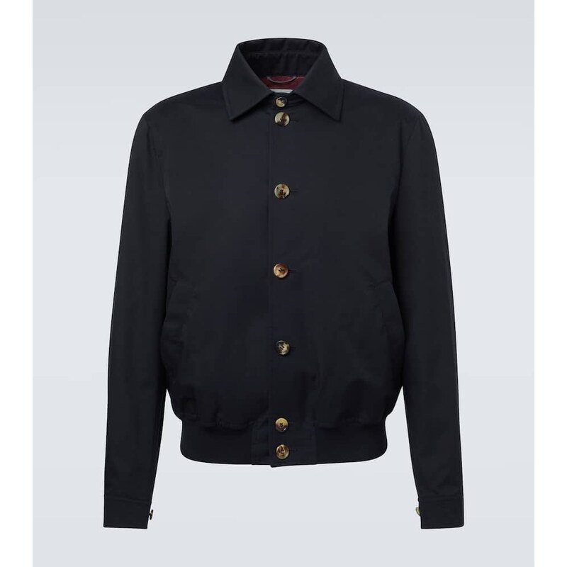 Brunello Cucinelli Cotton-blend blouson jacket 68101116