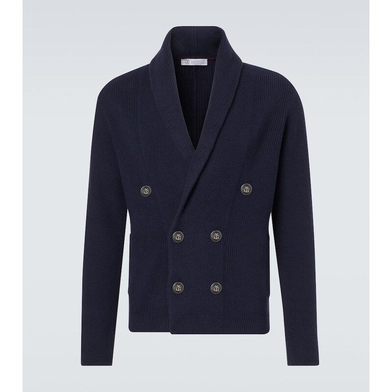 Brunello Cucinelli Double-breasted cotton cardigan 67966591