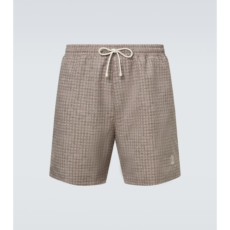 Brunello Cucinelli Printed swim trunks 68093883