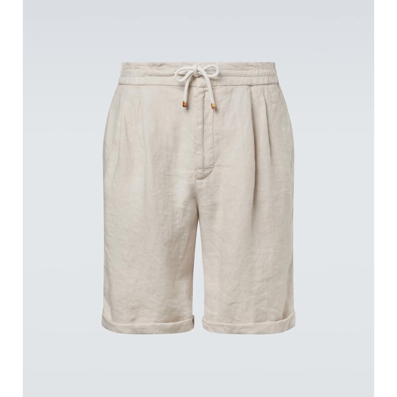 Brunello Cucinelli Linen Bermuda shorts 67987071