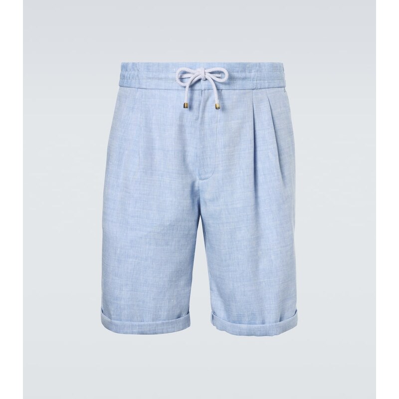 Brunello Cucinelli Linen and wool Bermuda shorts 67946109