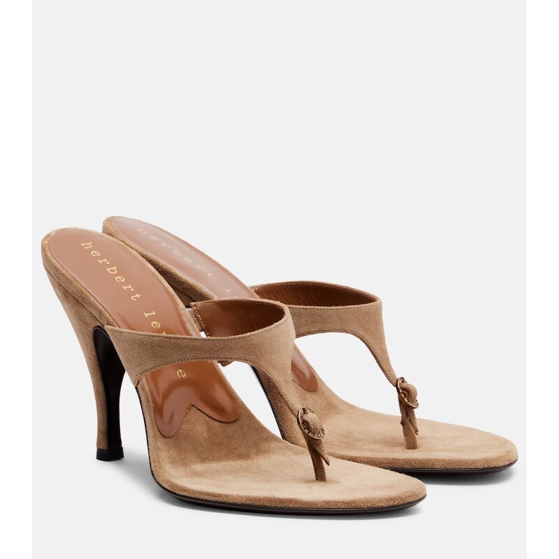 Herbert Levine Kiss And Tell 100 suede mules 68290993