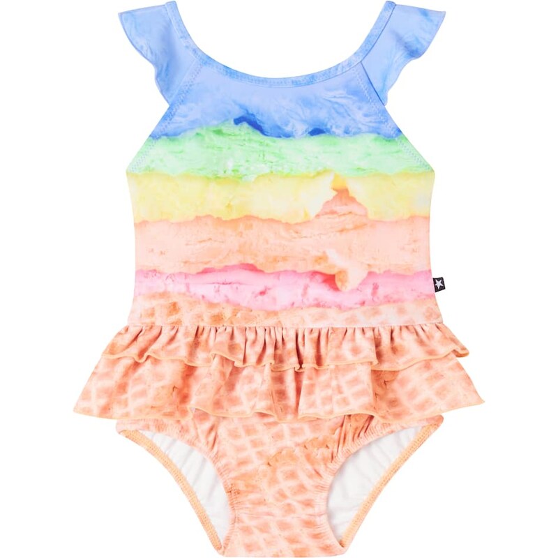 Molo Baby Nalani printed ruffled swimsuit 68235821