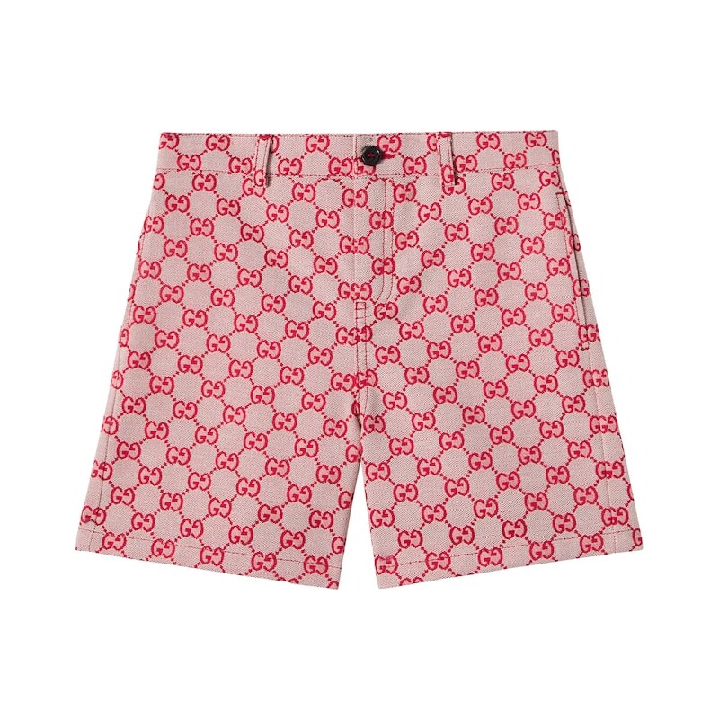 Gucci Kids GG cotton-blend canvas shorts 68287480