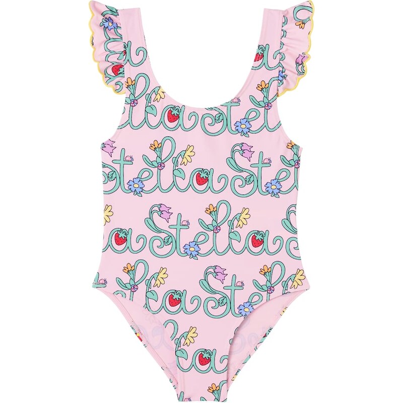 Stella McCartney Kids Logo ruffled swimsuit 67956423