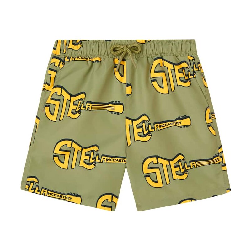 Stella McCartney Kids Stella Guitars printed swim trunks 67946212
