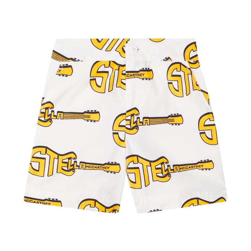 Stella McCartney Kids Logo printed cotton shorts 67976958