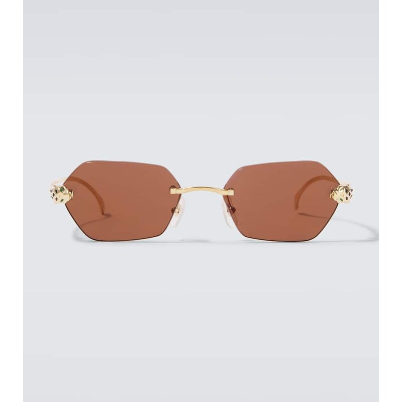 Cartier Eyewear Collection PanthÃ¨re De Cartier square sunglasses 68291019