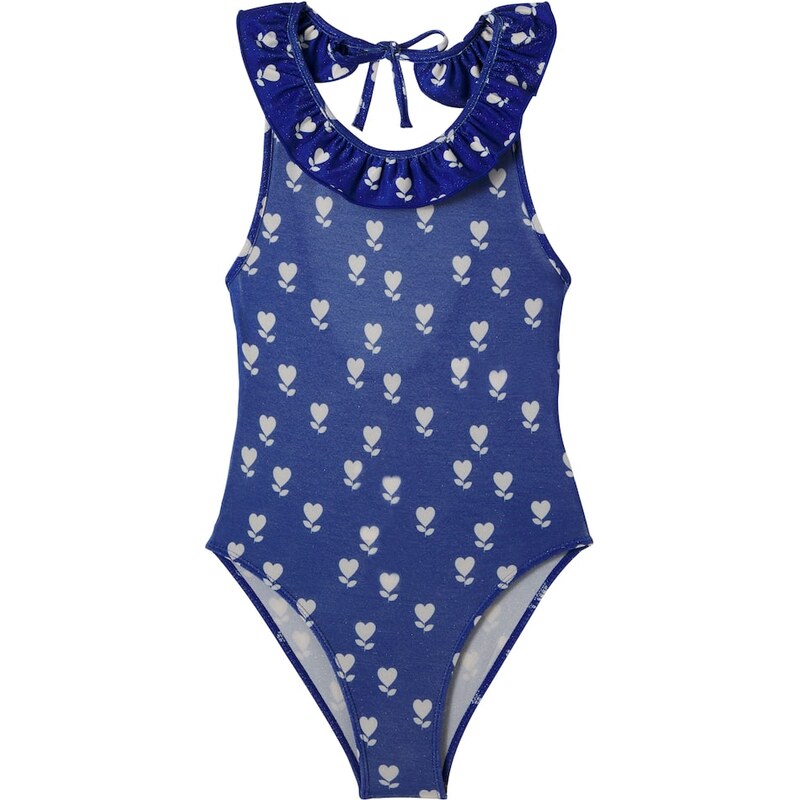 Bonton Nudist Flower printed ruffled swimsuit 67936394