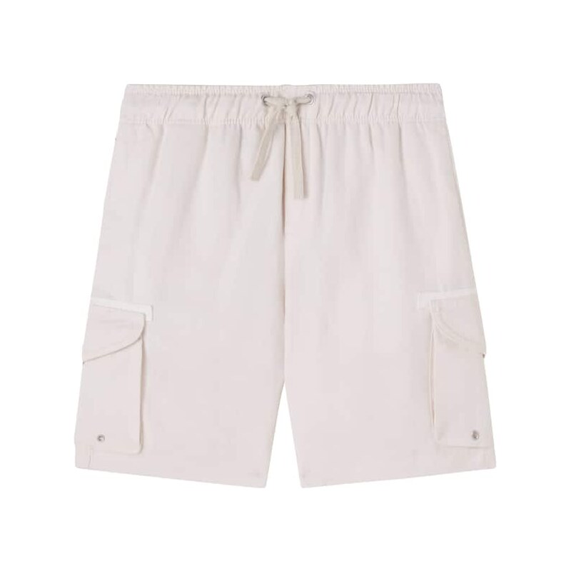 Brunello Cucinelli Kids Linen and cotton cargo shorts 68247751