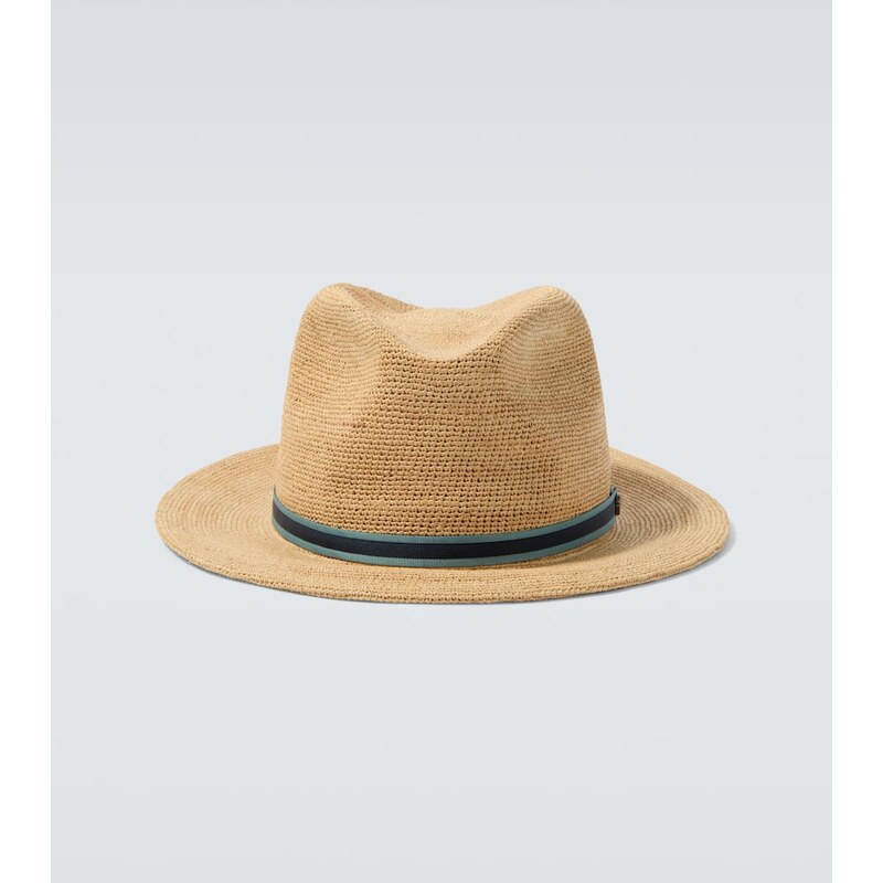 Borsalino Argentina crochet straw fedora 67977566