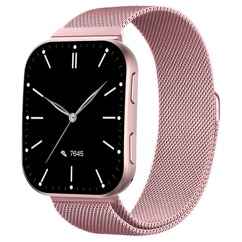 Madvell Venezia ružová s kovovým remienkom + silikónový 67673027