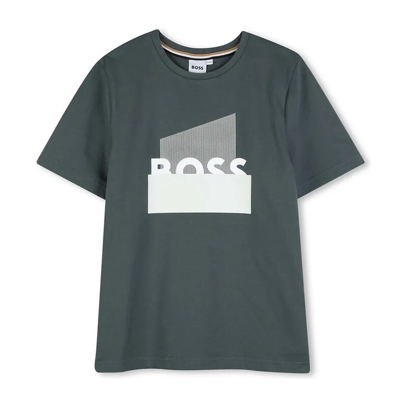 Detské bavlnené tričko BOSS 67605506