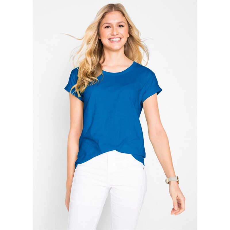 bonprix Boxy tričko, farba modrá 64226122
