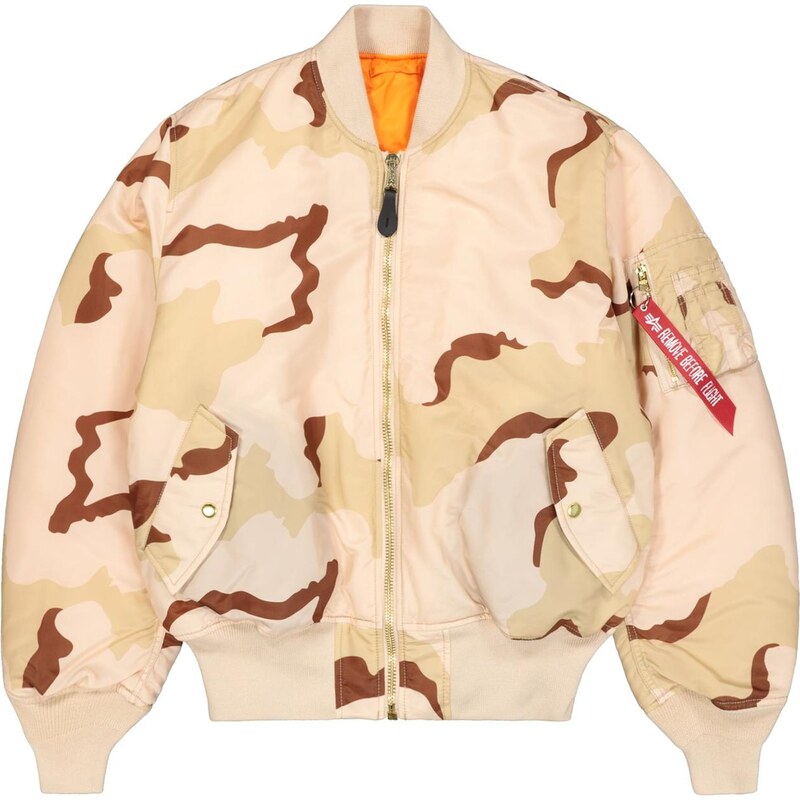 ALPHA INDUSTRIES Prechodná bunda MA-1 Heritage béžová / telová / 67619438
