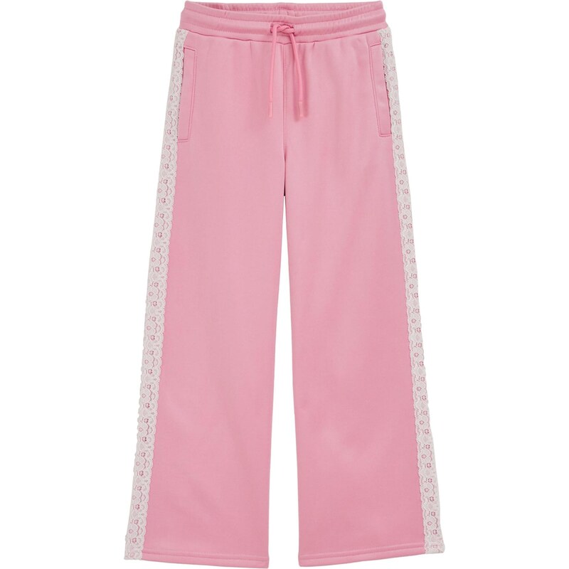 WE Fashion Nohavice svetloružová / biela 67619449