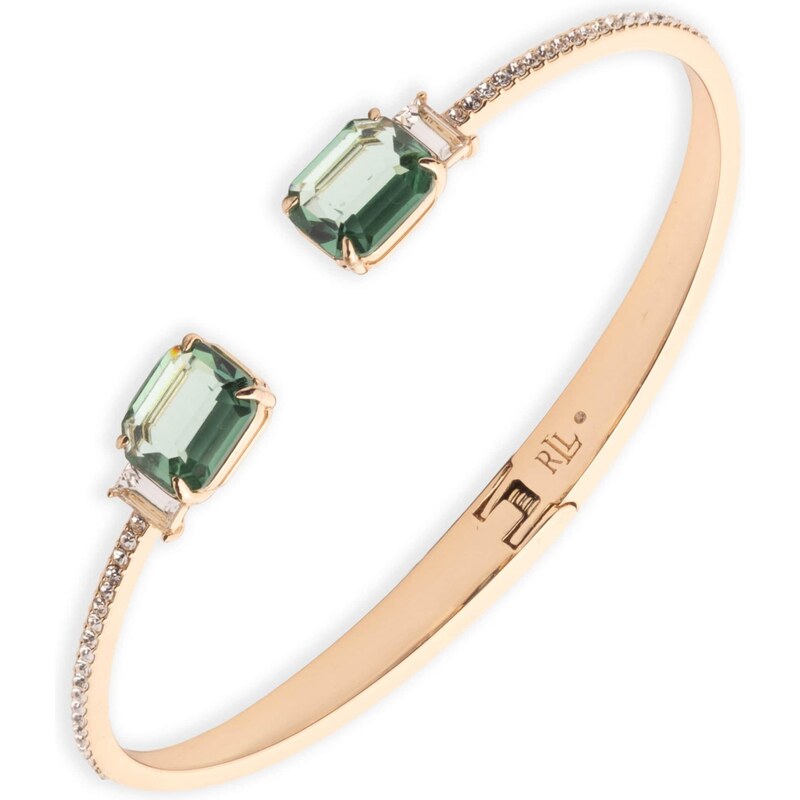 Lauren Ralph Lauren Náramok zlatá / smaragdová / priehľadná 67619474