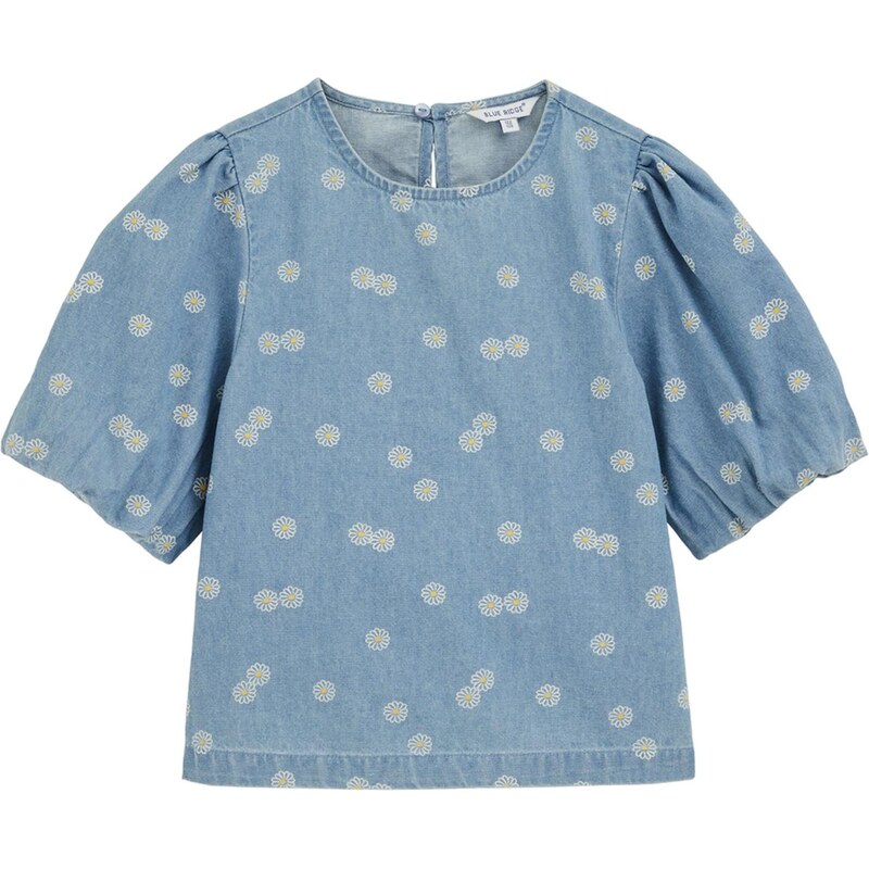 WE Fashion Blúzka svetlomodrá / žltá / biela 67619486