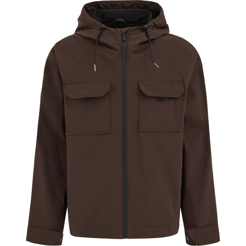 WE Fashion Prechodná bunda tmavohnedá 67619558