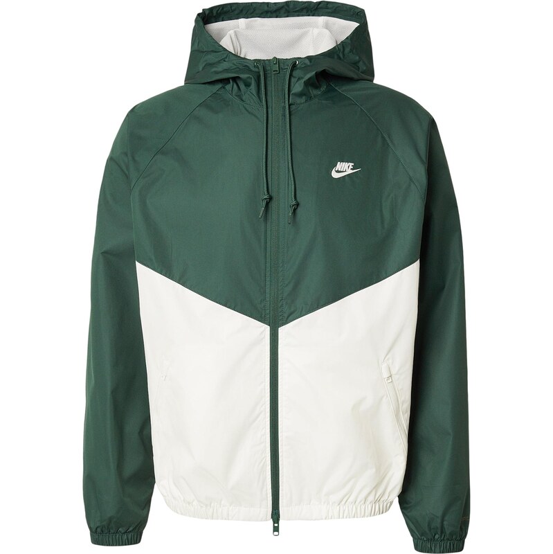 Nike Sportswear Prechodná bunda tmavozelená / biela 67619584