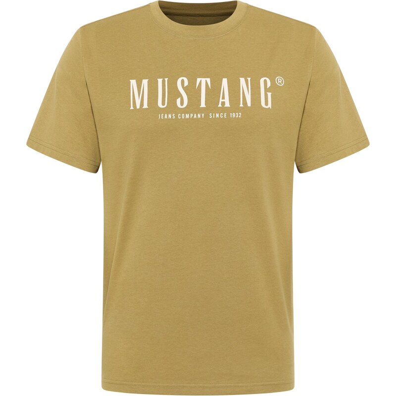 MUSTANG Tričko Austin kaki / biela 67619595