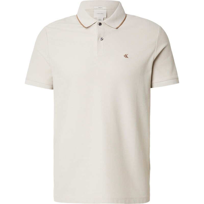 Calvin Klein Tričko CLSS béžová / hnedá 67619591