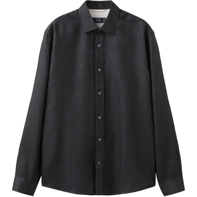 MANGO MAN Košeľa PARROT čierna 67619601