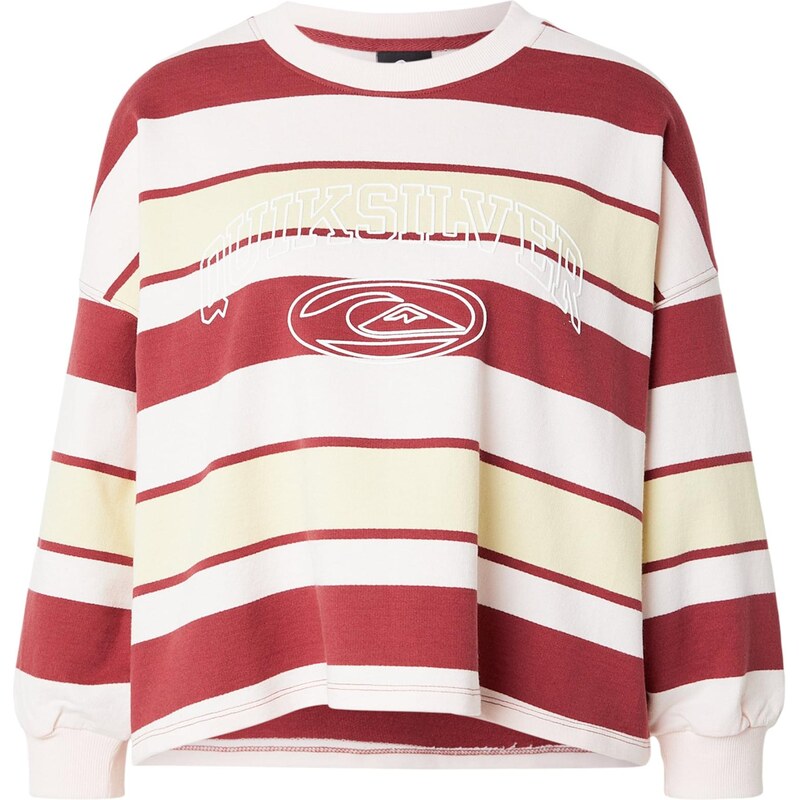 QUIKSILVER Mikina BRIGHTCW hrdzavohnedá / pastelovo žltá / prírodná 67619670