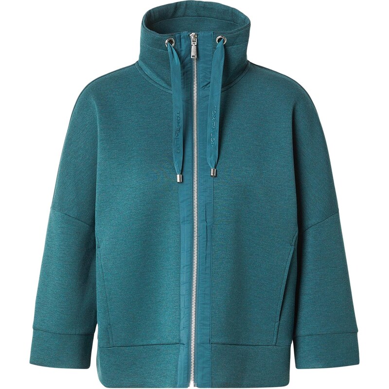 TOM TAILOR Tepláková bunda tmavozelená 67619748