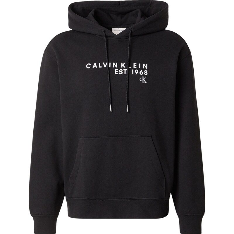Calvin Klein Jeans Mikina čierna / biela 67619771