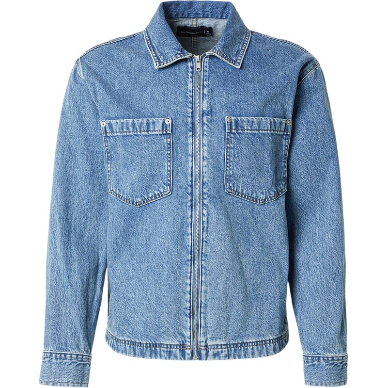 Abercrombie & Fitch Prechodná bunda námornícka modrá 67619781