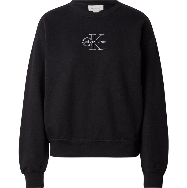 Calvin Klein Jeans Mikina čierna / biela 67619836