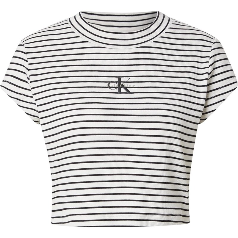 Calvin Klein Jeans Tričko čierna / biela 67619846