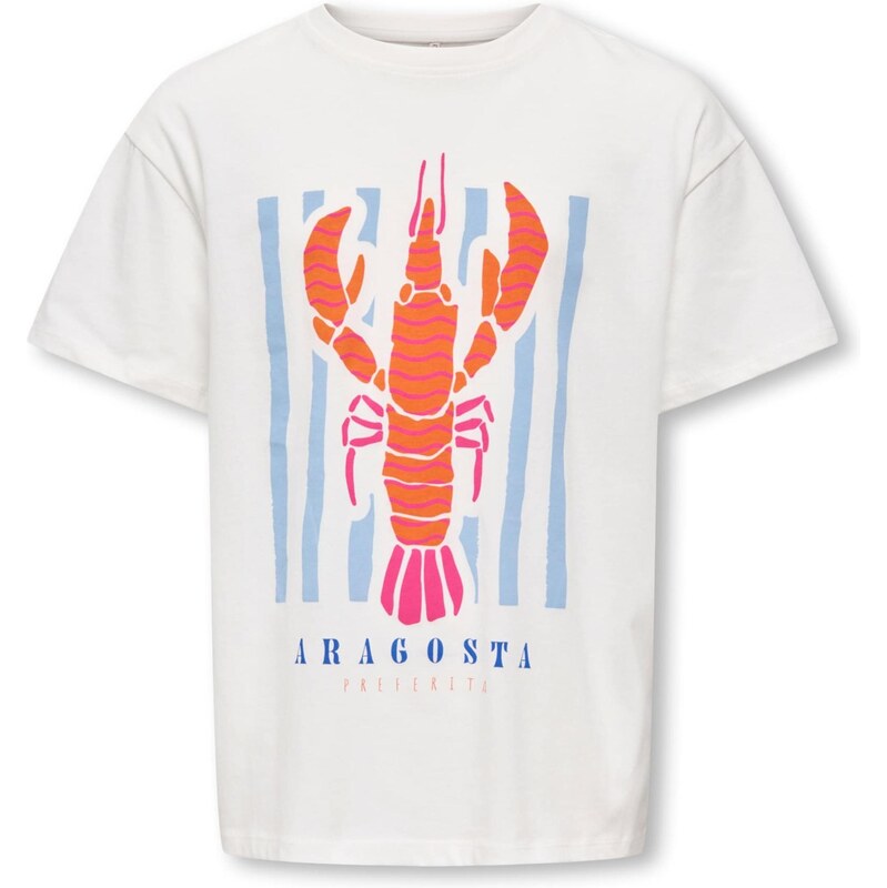 ONLY GIRLS Tričko KOGJOANNA opálová / oranžová / biela 67619875