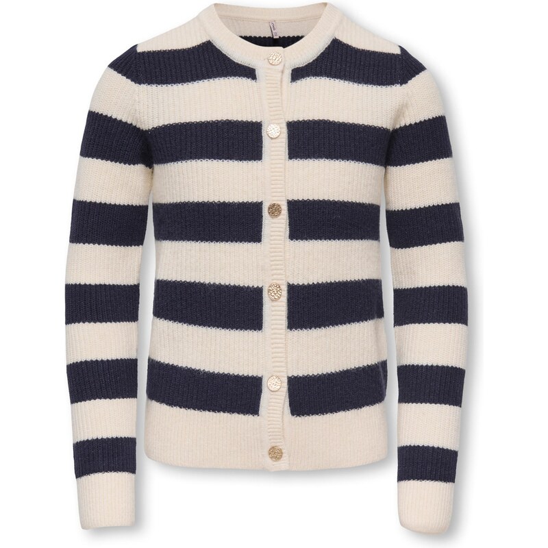 ONLY GIRLS Kardigán KOGKatiann krémová / tmavomodrá 67619888