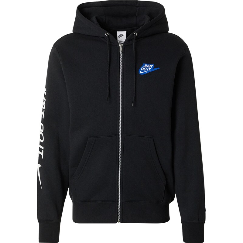 Nike Sportswear Tepláková bunda CLUB modrá / čierna 67619952