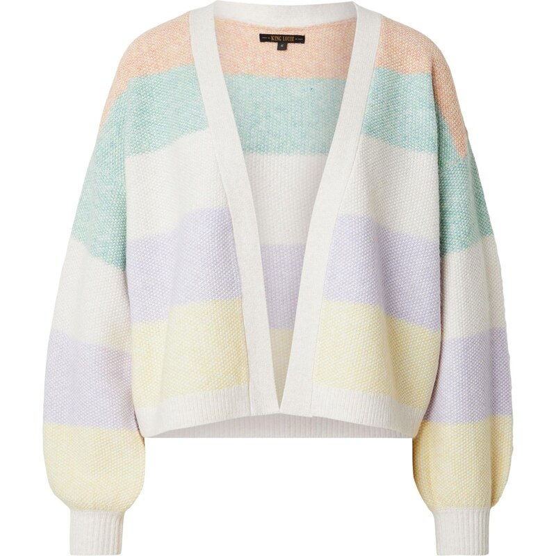 King Louie Kardigán Cardi nebielená / pastelovo žltá / pastelovo 67619954