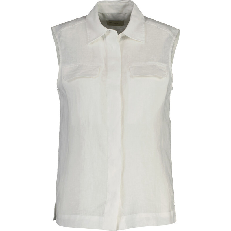 KOŠEĽA GANT LINEN SLEEVELESS SHIRT WHITE 67611839