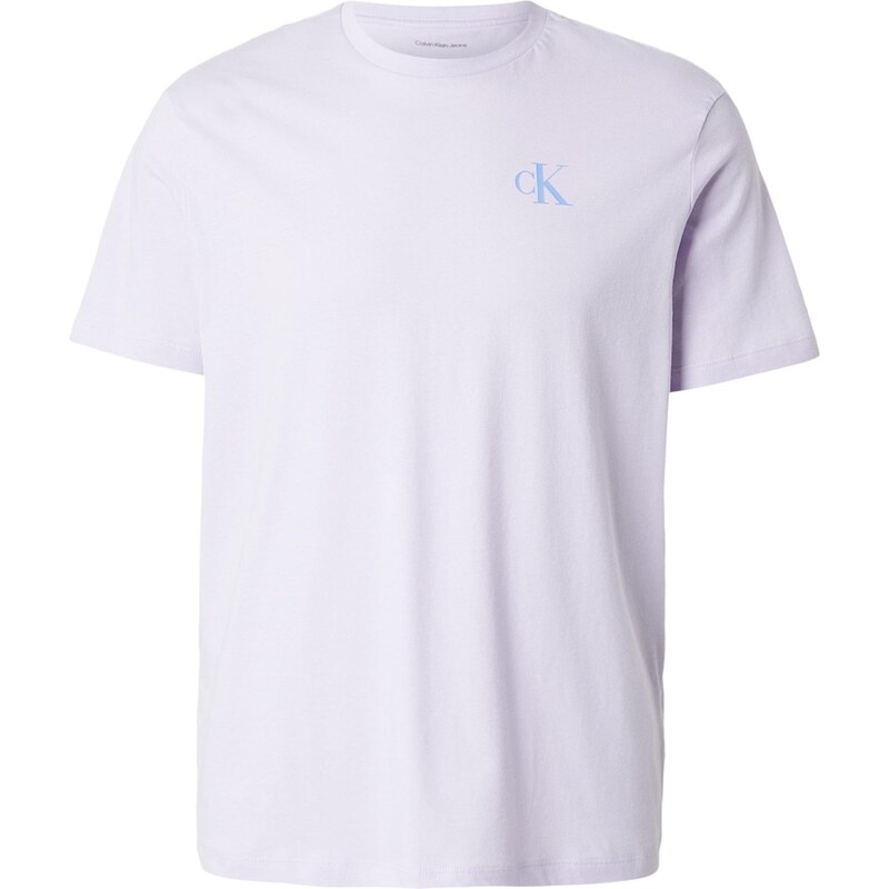 Calvin Klein Jeans Tričko CLASSIC azúrová / pastelovo fialová / biela 67620013
