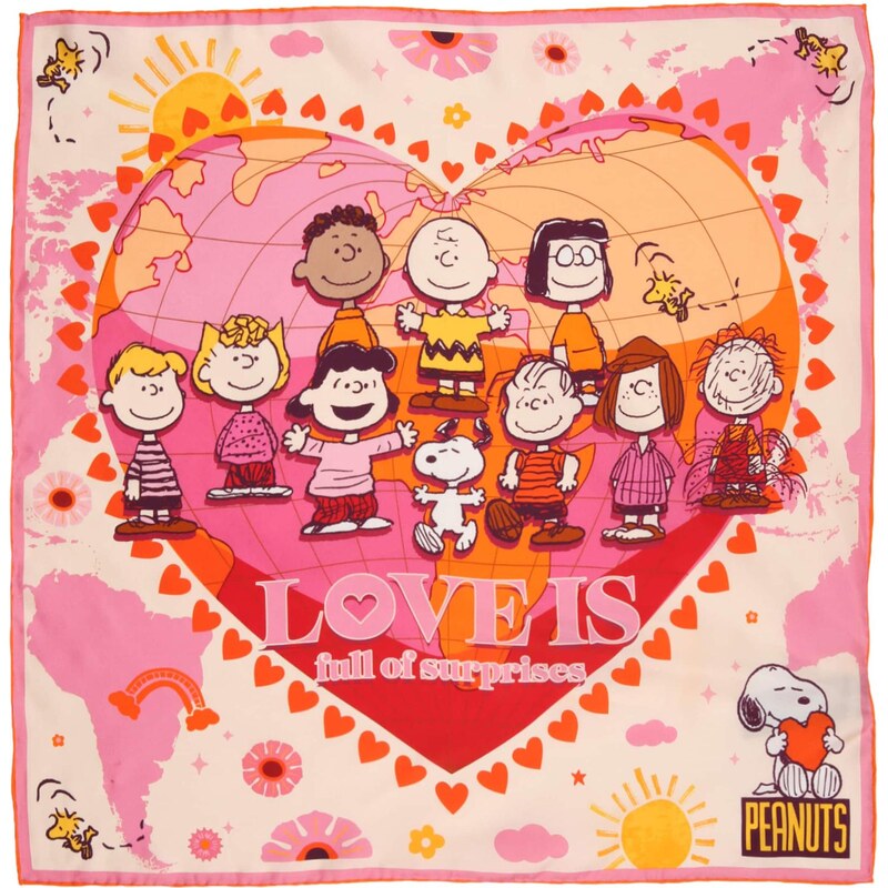 CODELLO Šatka Peanuts Nicki žltá / oranžová / svetloružová / červená 67620074