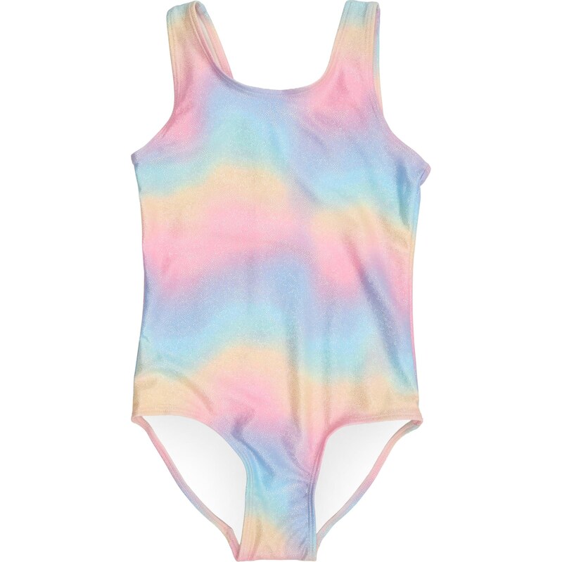 Lindex Jednodielne plavky azúrová / fialová / pastelovo oranžová / 67620112