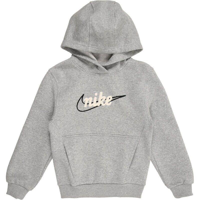 Nike Sportswear Mikina CLUB FLC krémová / sivá melírovaná / čierna 67620122