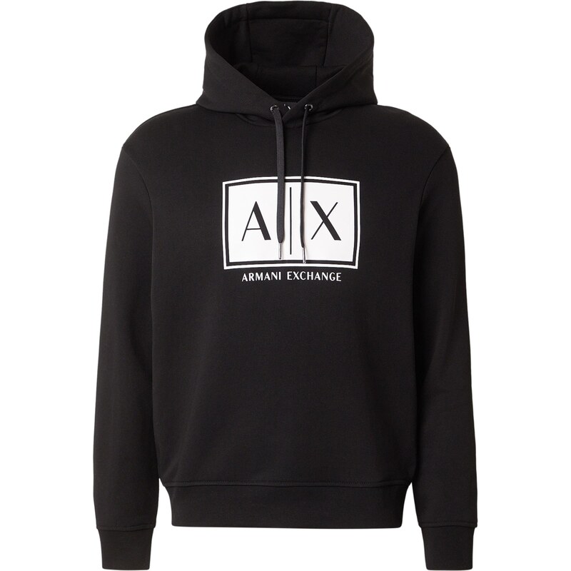 ARMANI EXCHANGE Mikina čierna / biela 67620147