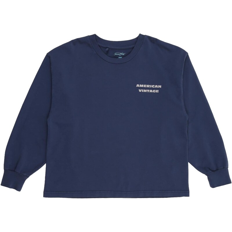 AMERICAN VINTAGE Tričko FIZVALLEY námornícka modrá / azúrová 67620095