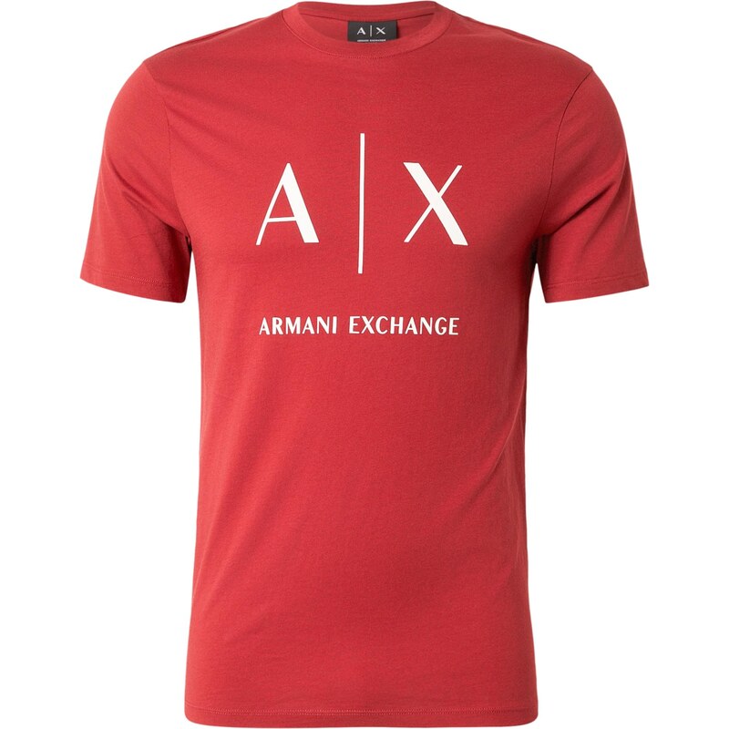 ARMANI EXCHANGE Tričko čerešňová / biela 67620134