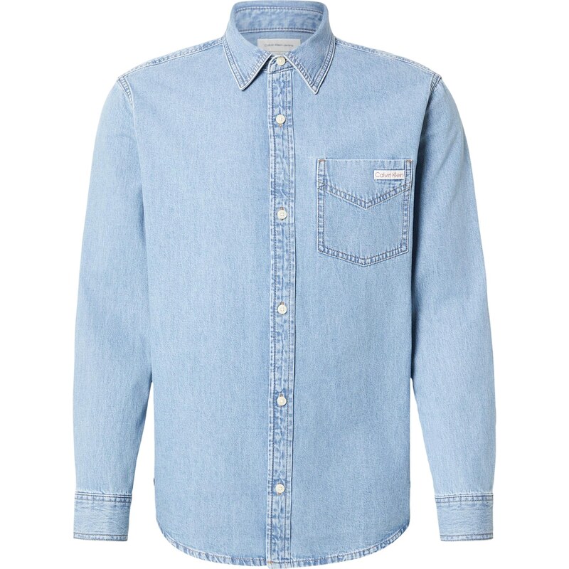 Calvin Klein Jeans Košeľa ESSENTIAL CLASSIC modrá denim 67620178