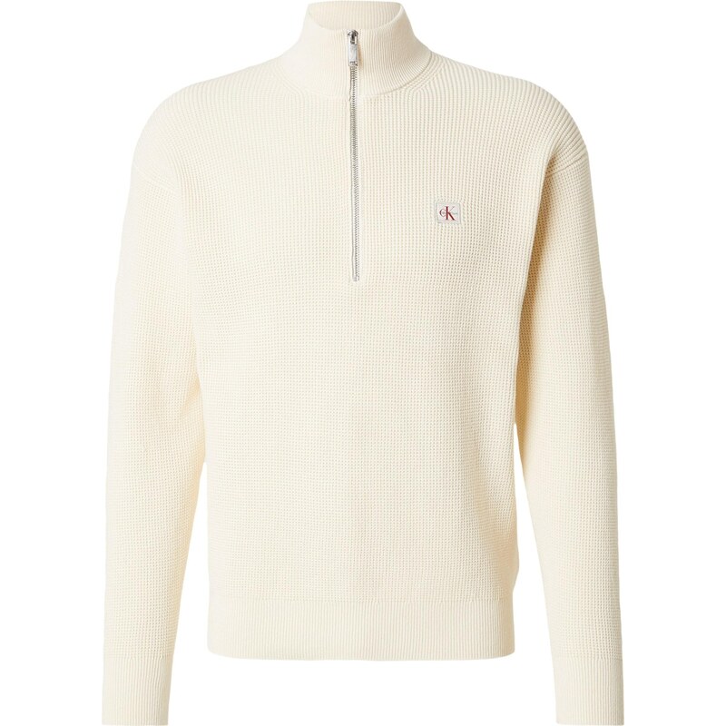 Calvin Klein Jeans Sveter prírodná biela 67620193