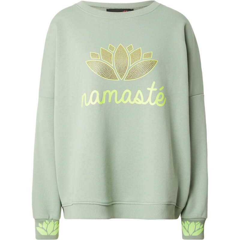 miss goodlife Mikina Namaste zlatá / zelená / neónovo zelená 67620230