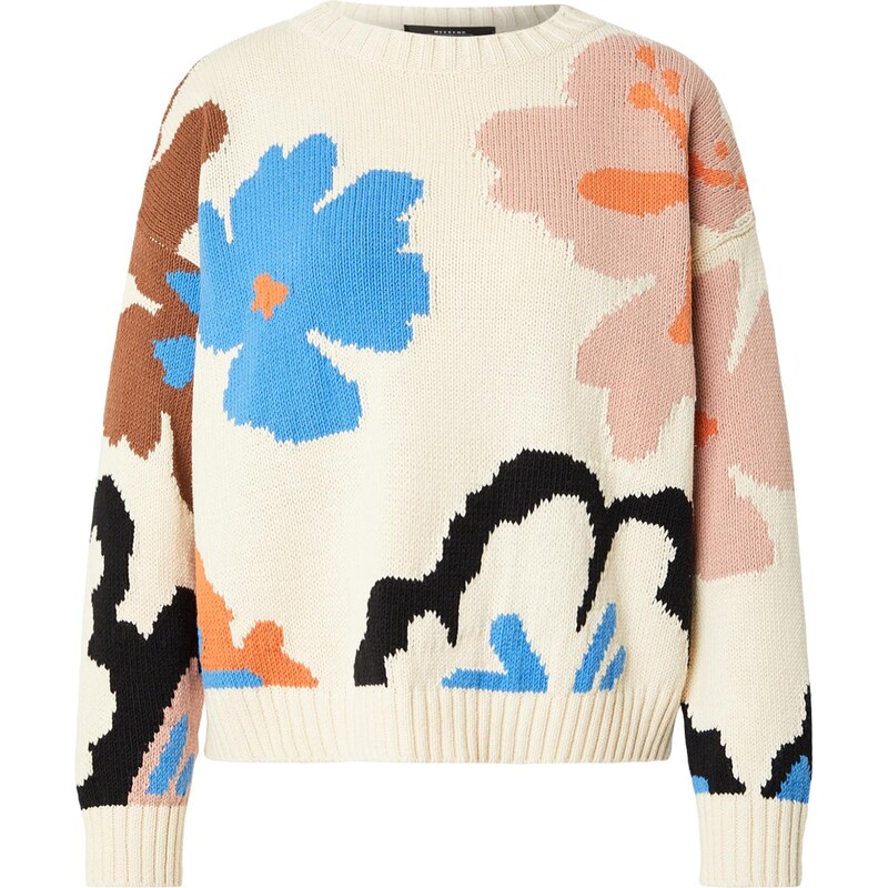 Weekend Max Mara Sveter CELEBRE krémová / azúrová / púdrová / čierna 67620273