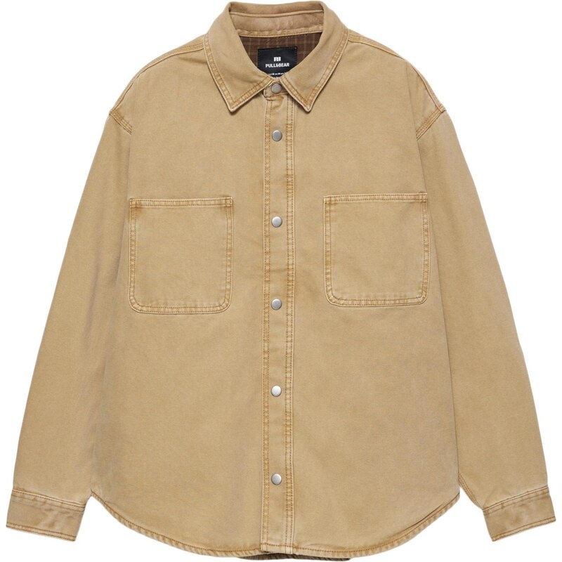 Pull&Bear Prechodná bunda kapučíno 67620298